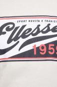 Бавовняна футболка Ellesse колір бежевий з принтом
