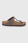 В'єтнамки Birkenstock Gizeh жіночі колір коричневий на плоскому ходу Regular Width 43751-Mocca
