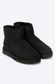 Замшеві чоботи UGG жіночі колір чорний 1016222.BLK-BLK