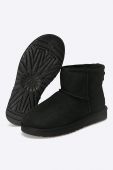 Замшеві чоботи UGG жіночі колір чорний 1016222.BLK-BLK