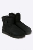 Замшеві чоботи UGG жіночі колір чорний 1016422.BLK-BLK