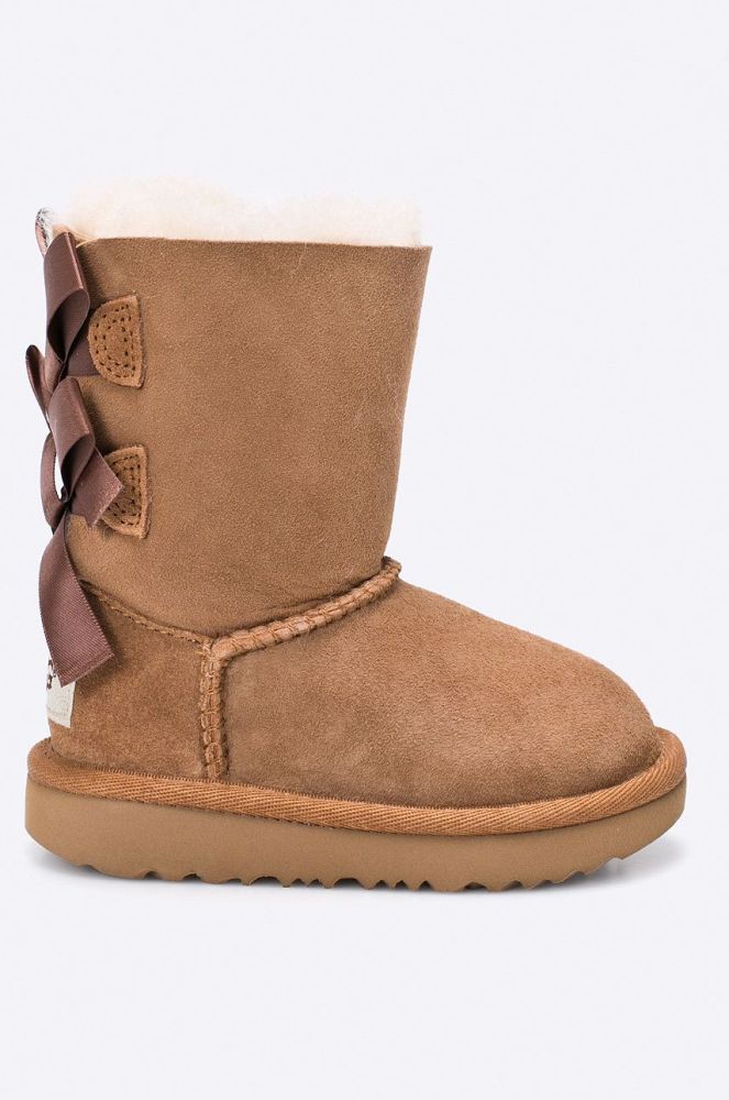 Зимове взуття UGG bailey bow ii колір коричневий