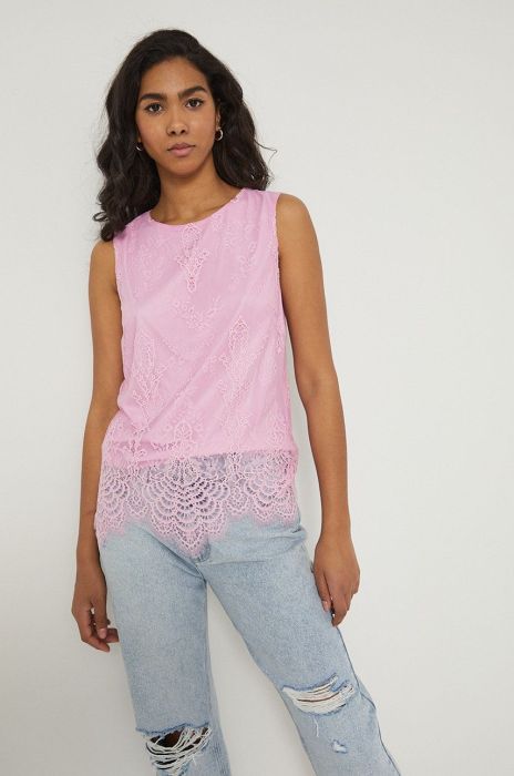 Блузка Medicine жіноча колір рожевий однотонна (2128216)