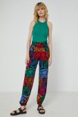 Штани Medicine жіночі широкі висока посадка колір барвистий