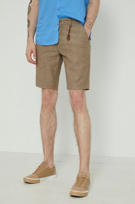Лляні шорти Medicine чоловічі колір коричневий (2266859)