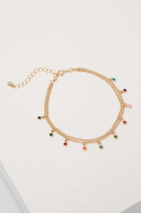 Браслет на ногу Medicine колір золотий