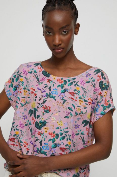 Блузка Medicine жіноча колір рожевий візерунок (3201337)