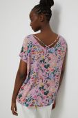 Блузка Medicine жіноча колір рожевий візерунок (3201337)