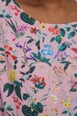 Блузка Medicine жіноча колір рожевий візерунок (3201337)