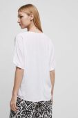 Блузка Medicine жіноча колір білий однотонна (3326688)