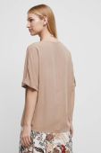 Блузка Medicine жіноча колір бежевий однотонна (3326703)