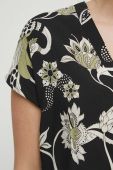 Блузка Medicine жіноча колір чорний візерунок (3231053)