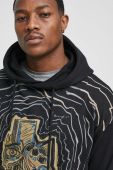 Кофта Medicine чоловіча колір чорний з капюшоном з принтом (3177807)