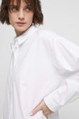 Сорочка Medicine жіноча колір білий relaxed класичний комір (3017609)