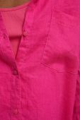 Сорочка з льону Medicine жіноча колір рожевий relaxed класичний комір