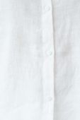 Сорочка з льону Medicine колір білий regular класичний комір (3281110)