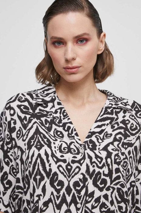 Сорочка Medicine жіноча колір бежевий relaxed класичний комір (3319127)