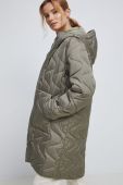 Пальто Medicine жіноче колір зелений зимове (2918189)
