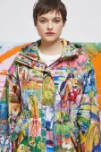 Пальто Medicine жіночий перехідний oversize колір барвистий (2979149)