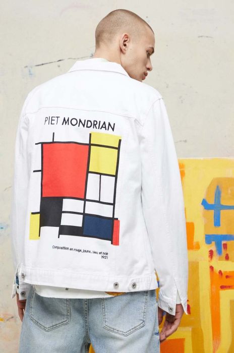 Джинсова куртка Medicine чоловіча колір білий перехідна