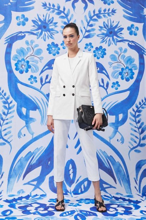 Піджак Medicine колір білий oversize однотонна