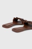 Шкіряні шльопанці Medicine жіночі колір коричневий