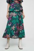 Спідниця Medicine колір зелений maxi розкльошена (3096874)