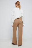 Штани Medicine жіночі колір бежевий широке середня посадка (2906931)