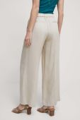 Штани Medicine жіночі колір бежевий широке середня посадка (3281144)