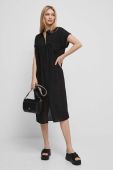 Сукня Medicine колір чорний midi oversize (3319179)
