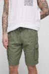 Лляні шорти Medicine чоловічі колір зелений