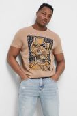 Бавовняна футболка Medicine колір коричневий з принтом (3177827)