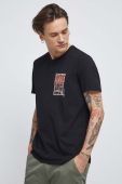 Бавовняна футболка Medicine колір чорний з принтом (3210137)