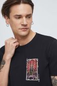 Бавовняна футболка Medicine колір чорний з принтом (3210137)