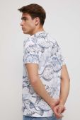 Бавовняна футболка Medicine чоловічий колір білий візерунок (3236344)