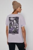 Medicine - Бавовняна футболка Witcher колір фіолетовий (1963503)