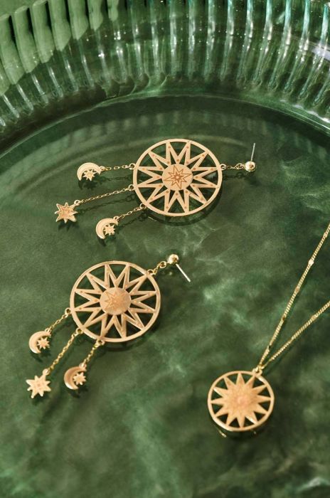 Сережки Medicine колір золотий (2860158)