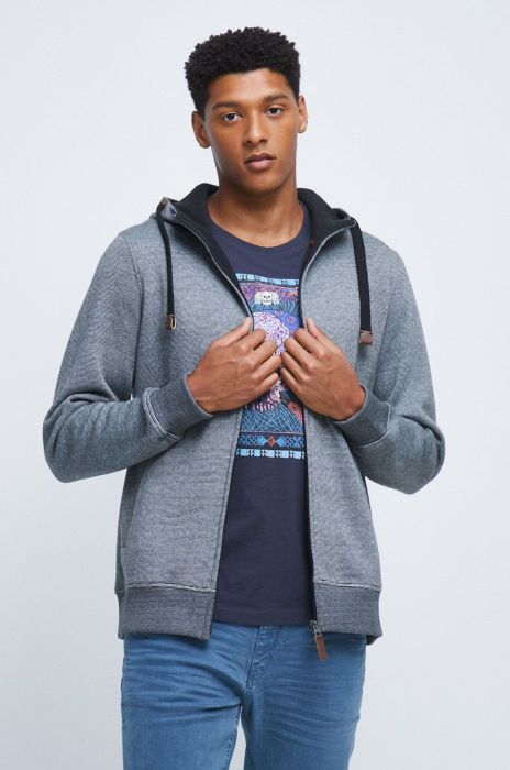 Кофта Medicine чоловіча колір чорний візерунок