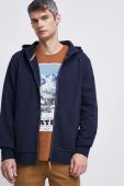Бавовняна кофта Medicine чоловіча колір синій з капюшоном однотонна (2827669)