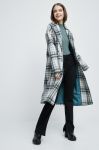 Пальто з домішкою вовни Medicine перехідне двобортне колір барвистий (2667304)