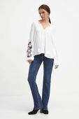 Блузка Medicine жіноча колір білий з аплікацією (3626851)