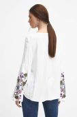Блузка Medicine жіноча колір білий з аплікацією (3626851)
