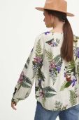 Блузка Medicine жіноча колір бежевий візерунок (3633984)