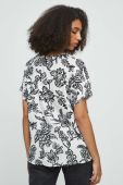 Блузка Medicine жіноча колір білий візерунок (3401897)
