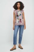 Блузка Medicine жіноча колір рожевий візерунок (3469338)