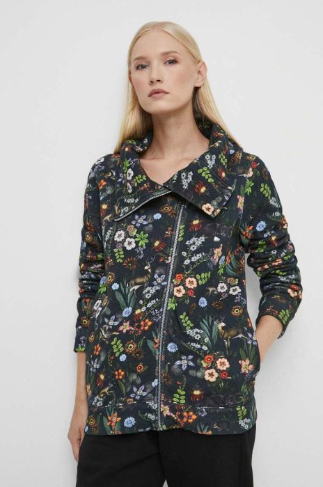 Блузка Medicine жіноча колір синій візерунок (3624402)