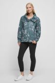Блузка Medicine жіноча колір бірюзовий візерунок (3624397)