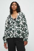 Кофта Medicine жіноча колір бежевий з капюшоном візерунок (3433182)