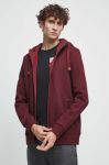 Кофта Medicine чоловіча колір бордовий з капюшоном (3468569)