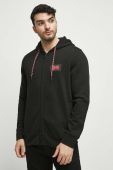 Кофта Medicine чоловіча колір чорний з капюшоном з принтом (3545499)